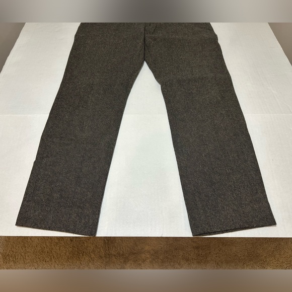 Topman Slim Fit Wool Blend Crop Trousers - Picture 3 of 8